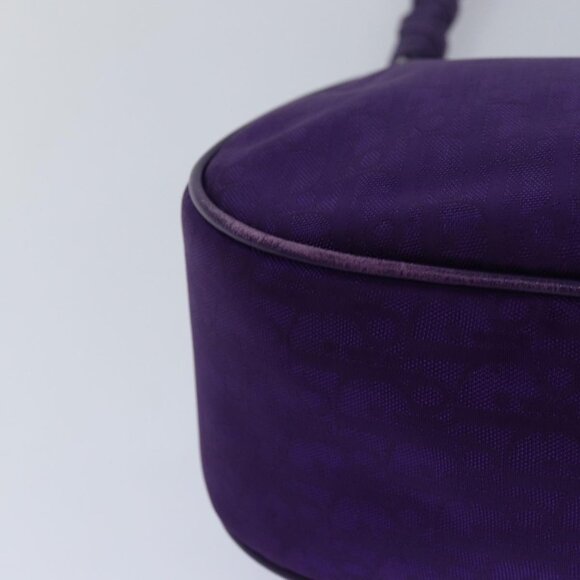 Christian Dior Purple Trotter Canvas Shoulder Bag - Picture 9 of 16